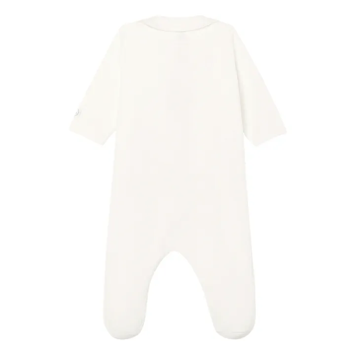 Pyjama aus Samt und Bio-Baumwolle Camelia | Weiß- Produktbild Nr. 2
