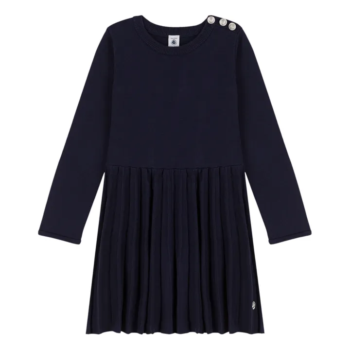 Cornille Knitted Dress | Blue- Product image n°0