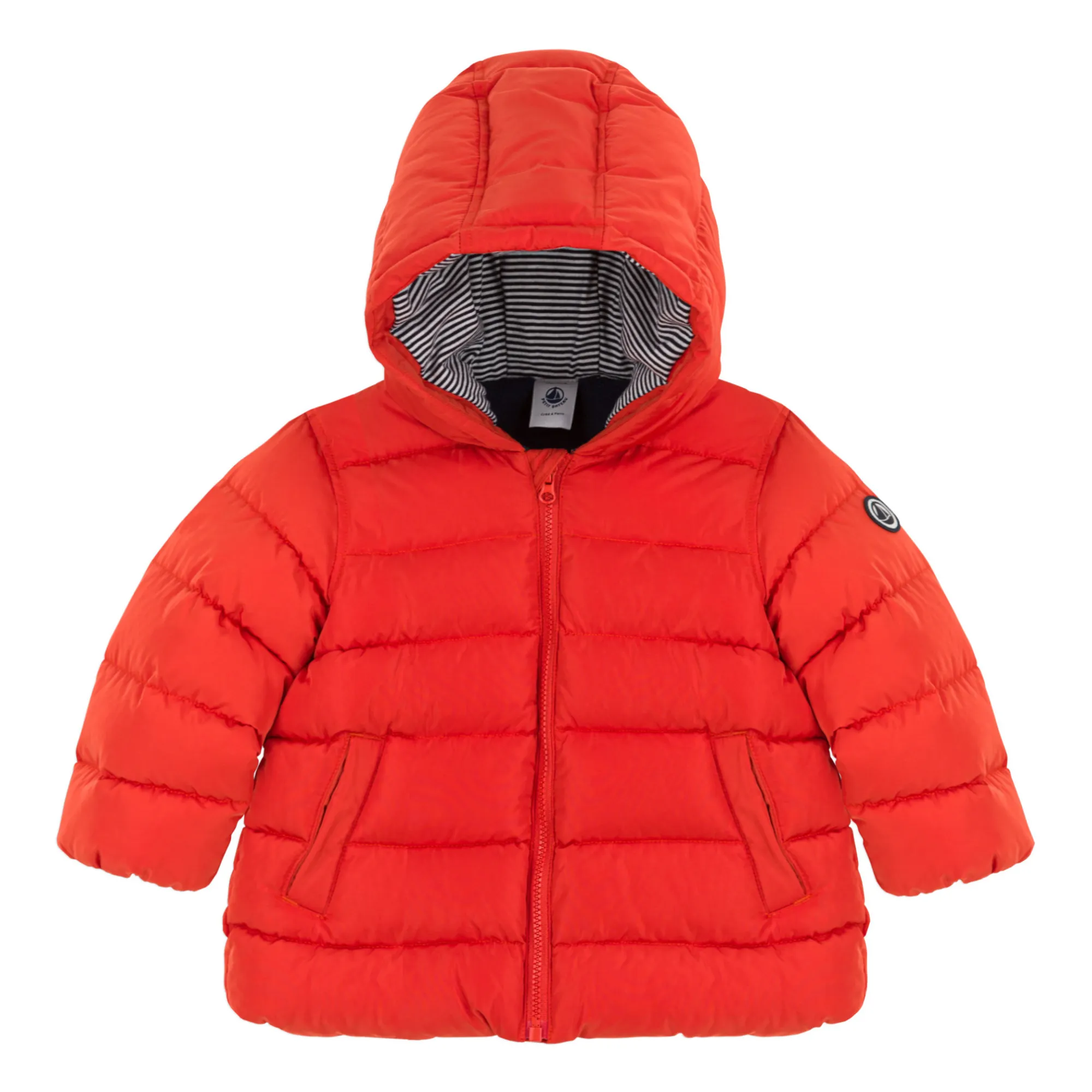 Petit Bateau Red Château Puffer Jacket