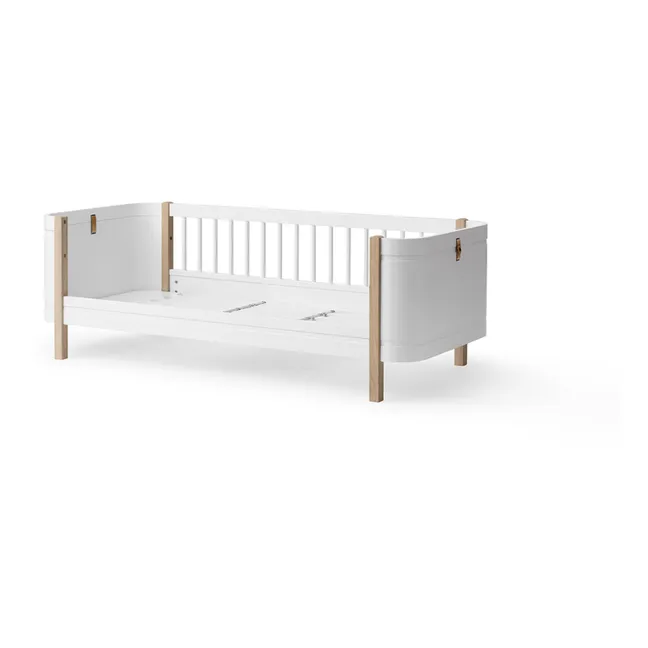 Mini + letto Junior in legno di betulla 