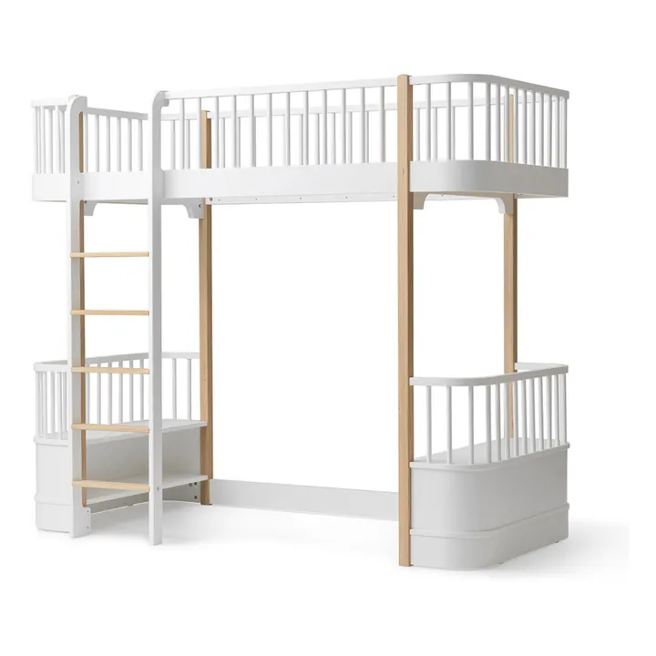 Lit mezzanine Wood 90x200 cm en chêne | Chêne- Image produit n°0