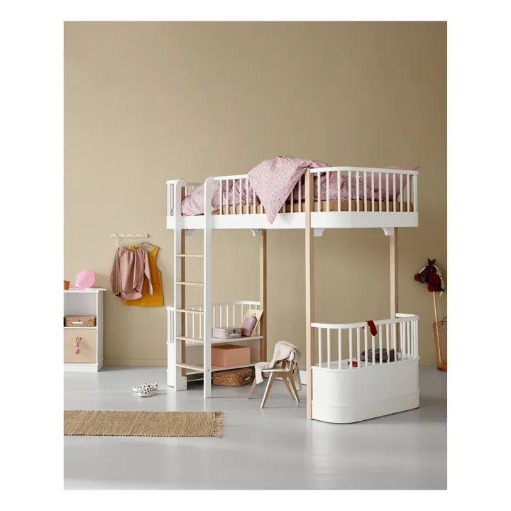 Lit mezzanine Wood 90x200 cm en chêne | Chêne- Image produit n°1