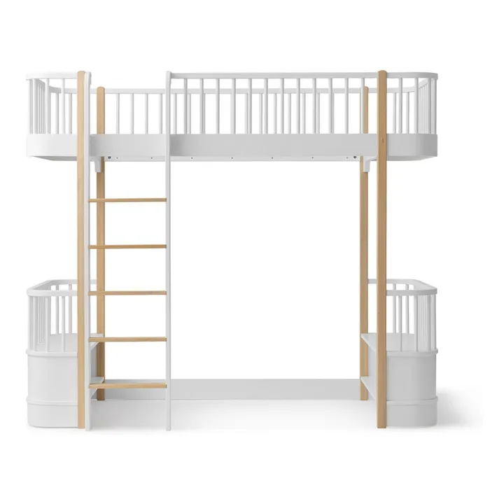 Lit mezzanine Wood 90x200 cm en chêne | Chêne- Image produit n°2