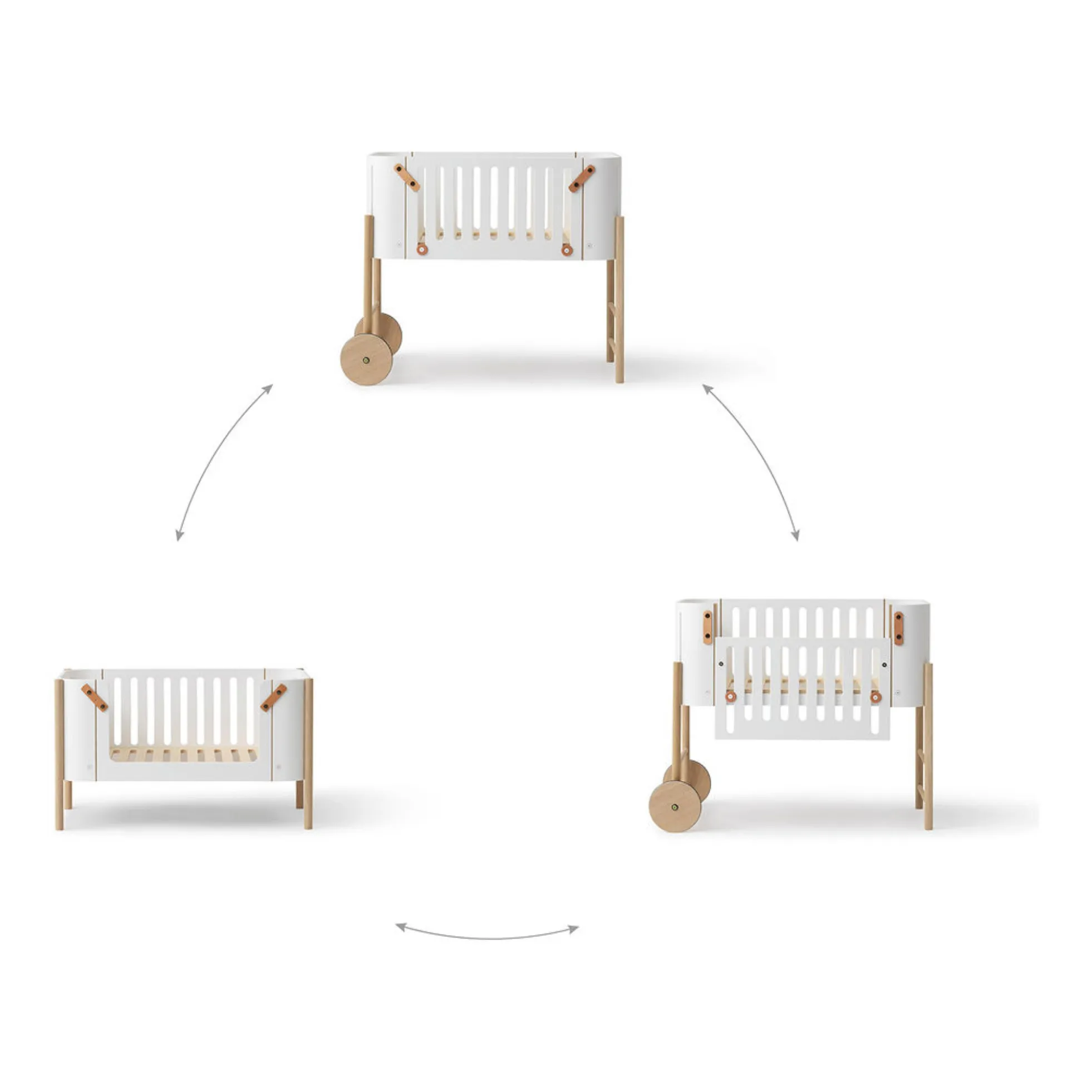 Lit Cododo Wood évolutif avec kit | Blanc- Image produit n°8