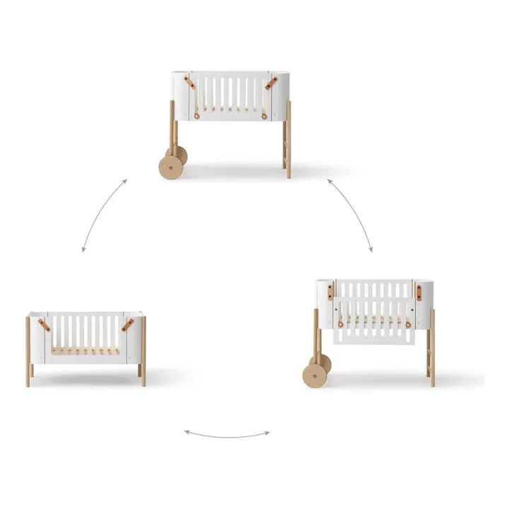 Lit Cododo Wood évolutif avec kit | Blanc- Image produit n°8