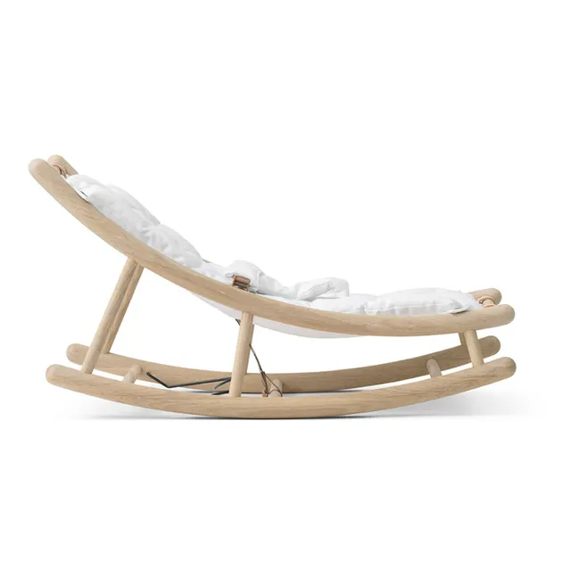 Transat evolutivo bebé & infantil en roble | Blanco