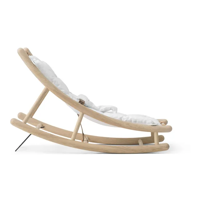 Transat evolutivo bebé & infantil en roble | Blanco