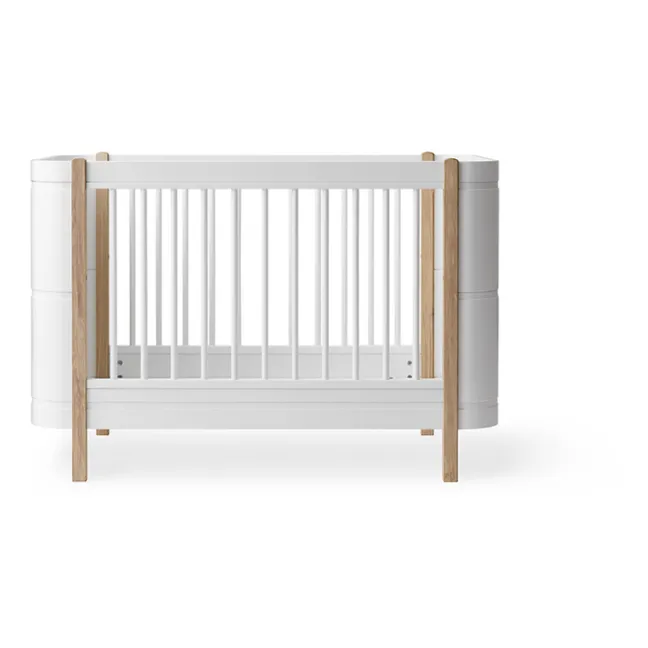 Cama de bebé Mini+, 68x122 cm | Roble