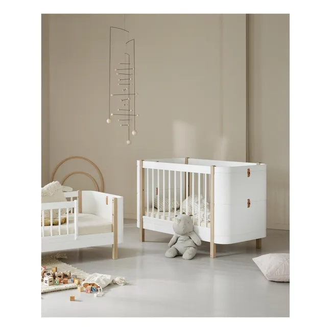 Cama de bebé Mini+, 68x122 cm | Roble