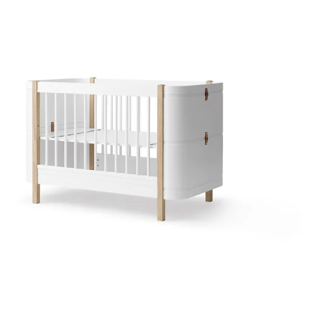 Cama de bebé Mini+, 68x122 cm | Roble