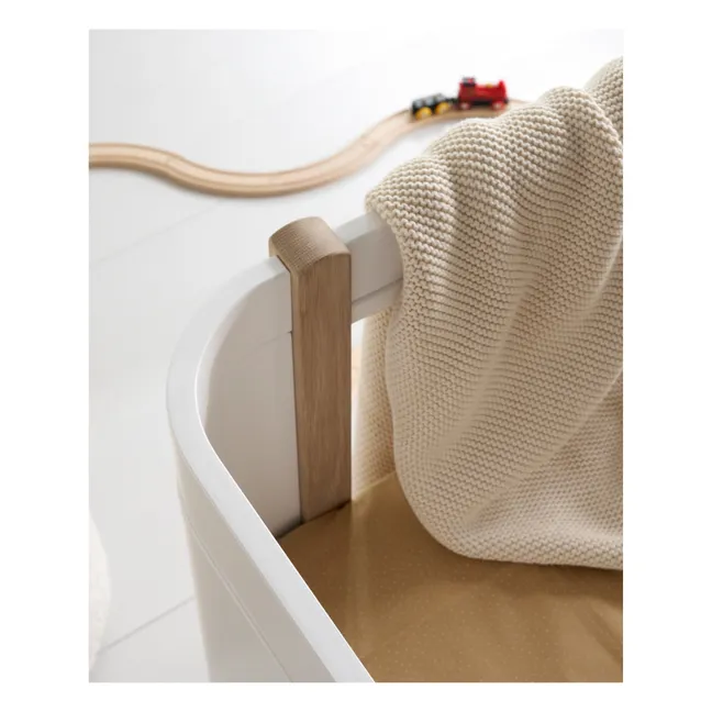 Wood Mini+ cot bed excluding junior kit | Oak