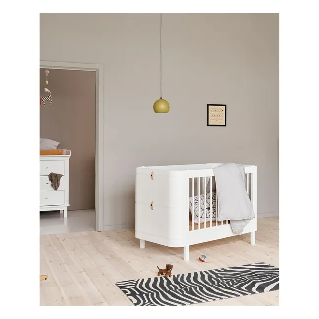 Cama de bebé Mini+, 68x122 cm | Blanco