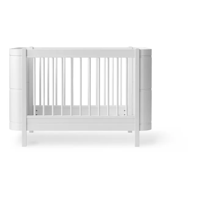 Wood Mini+ cot bed excluding junior kit | White