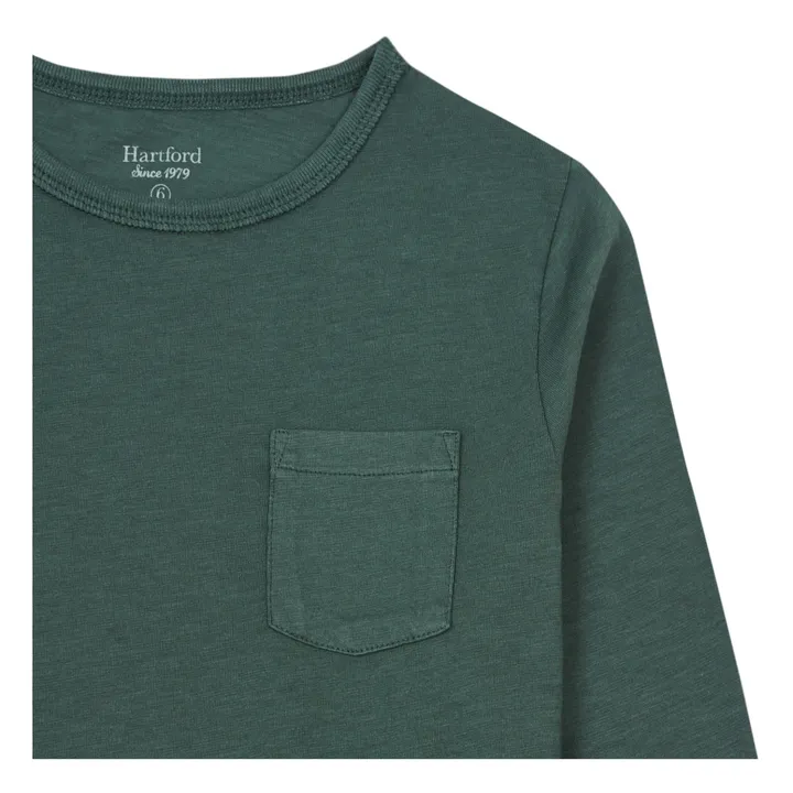 T-shirt Pocket Crew | Vert foncé- Image produit n°1