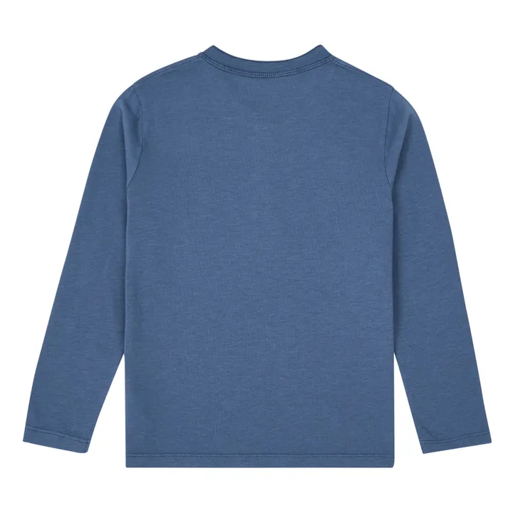 T-shirt Henley | Bleu pétrole- Image produit n°2