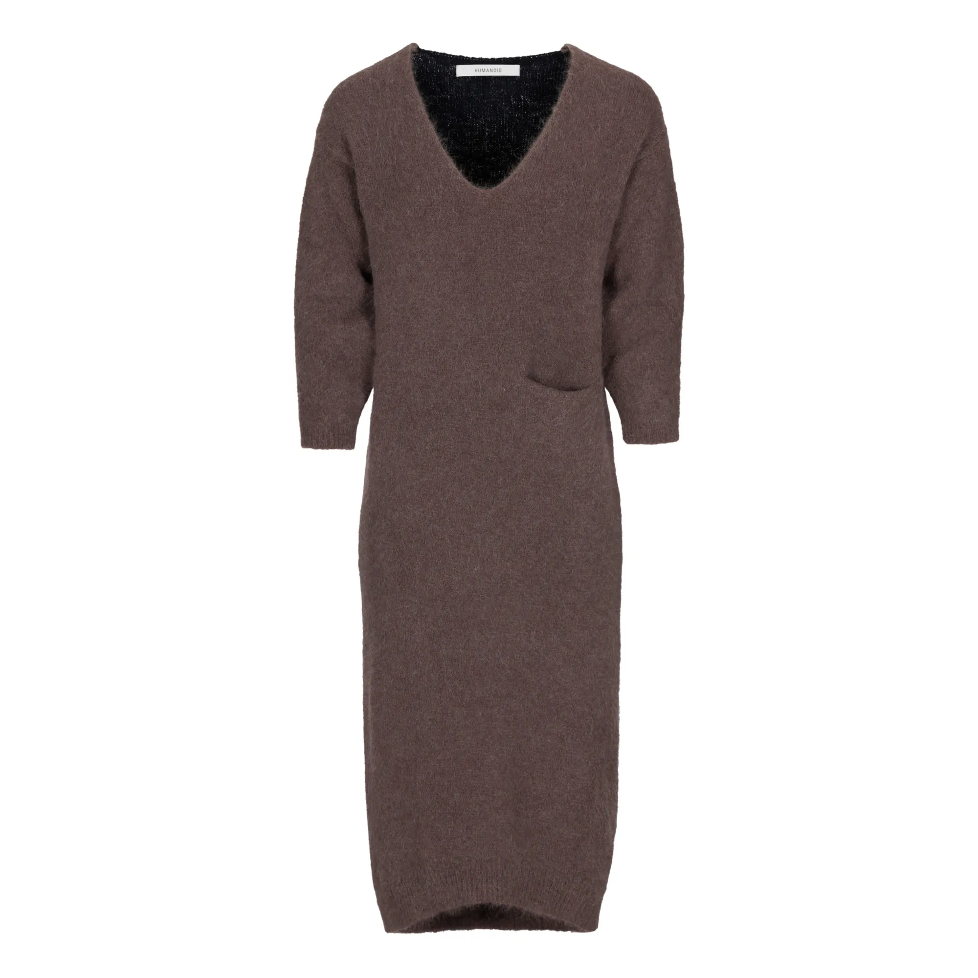 Humanoid Frosted Brown Rachell Alpaca Wool Dress
