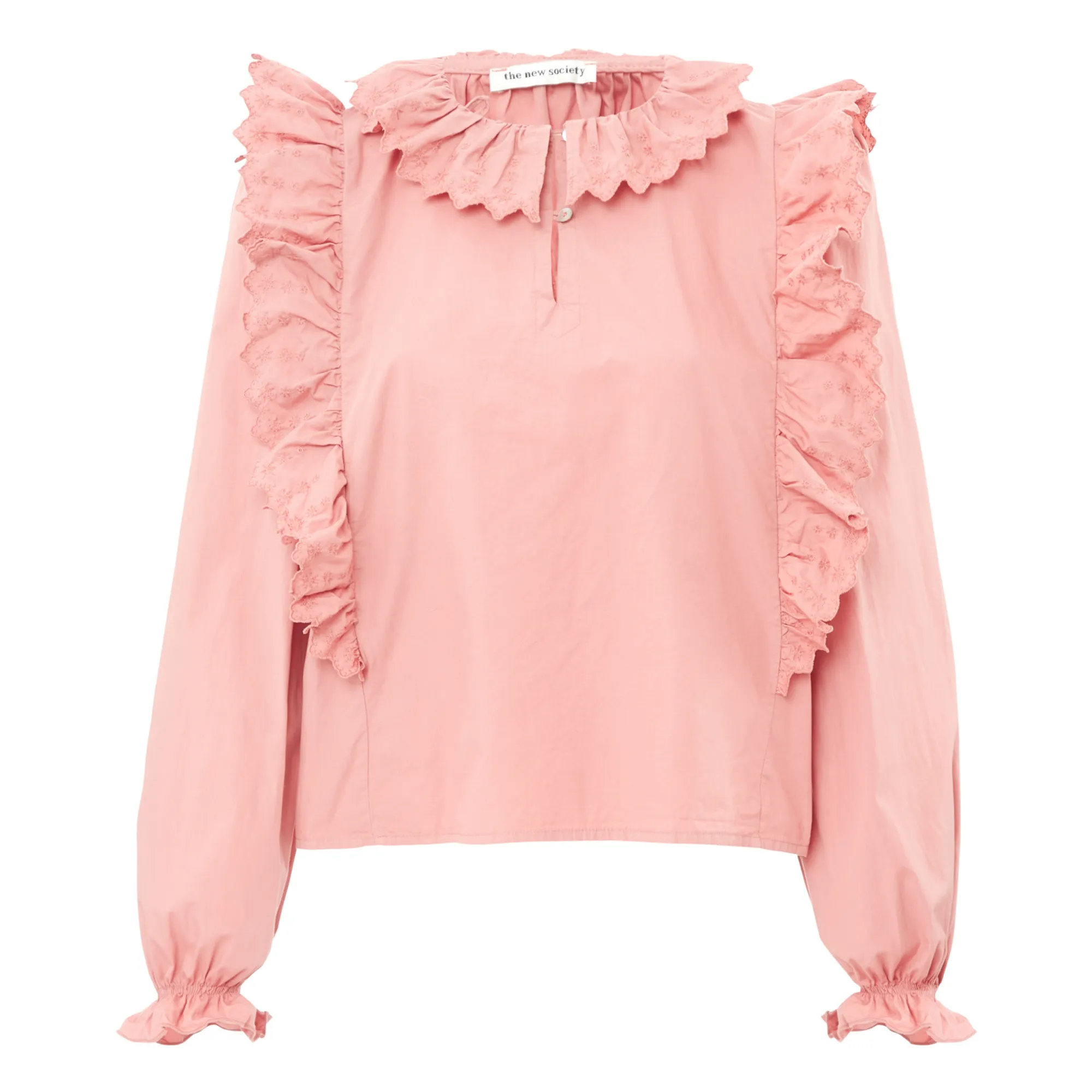 The New Society Women's Pink Manon Organic Cotton Blouse - ’S Collection