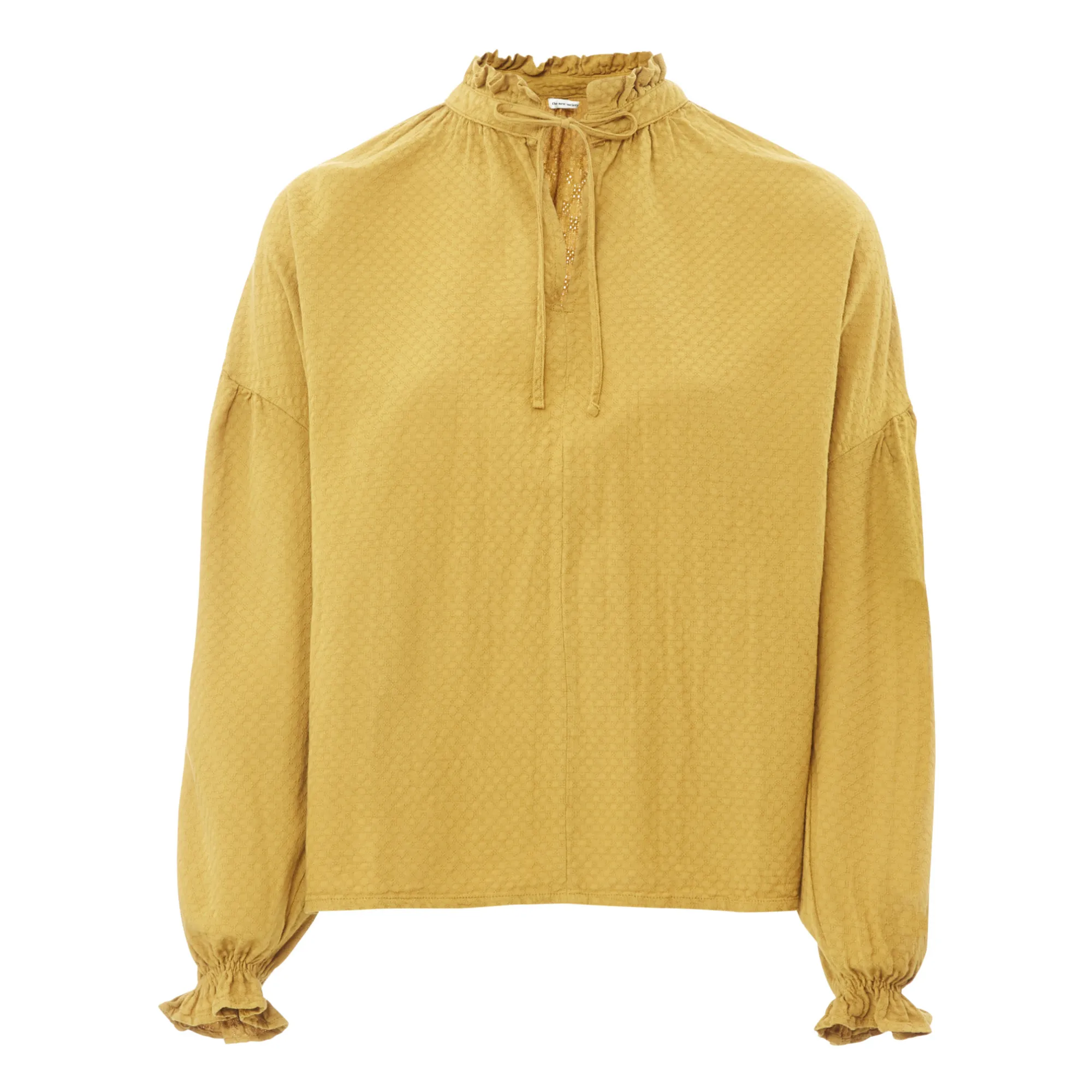 The New Society Women's Olive Green Olivia Organic Cotton Blouse - ’S Collection