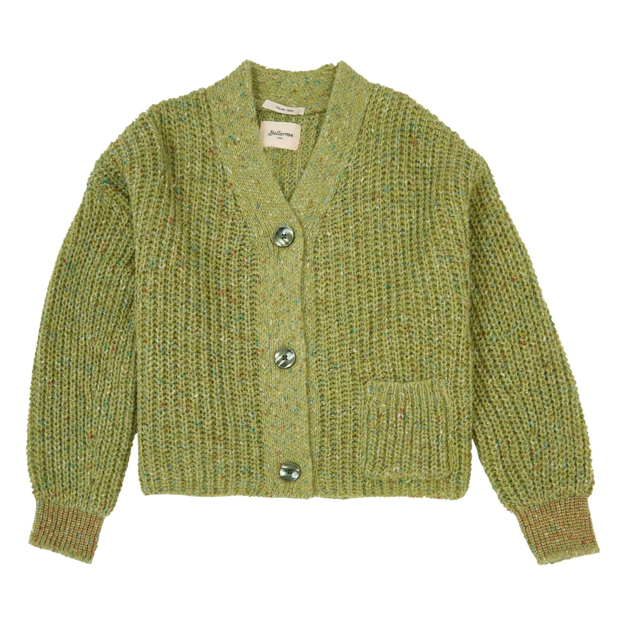 Bellerose Green Amaro Alpaca Wool Cardigan