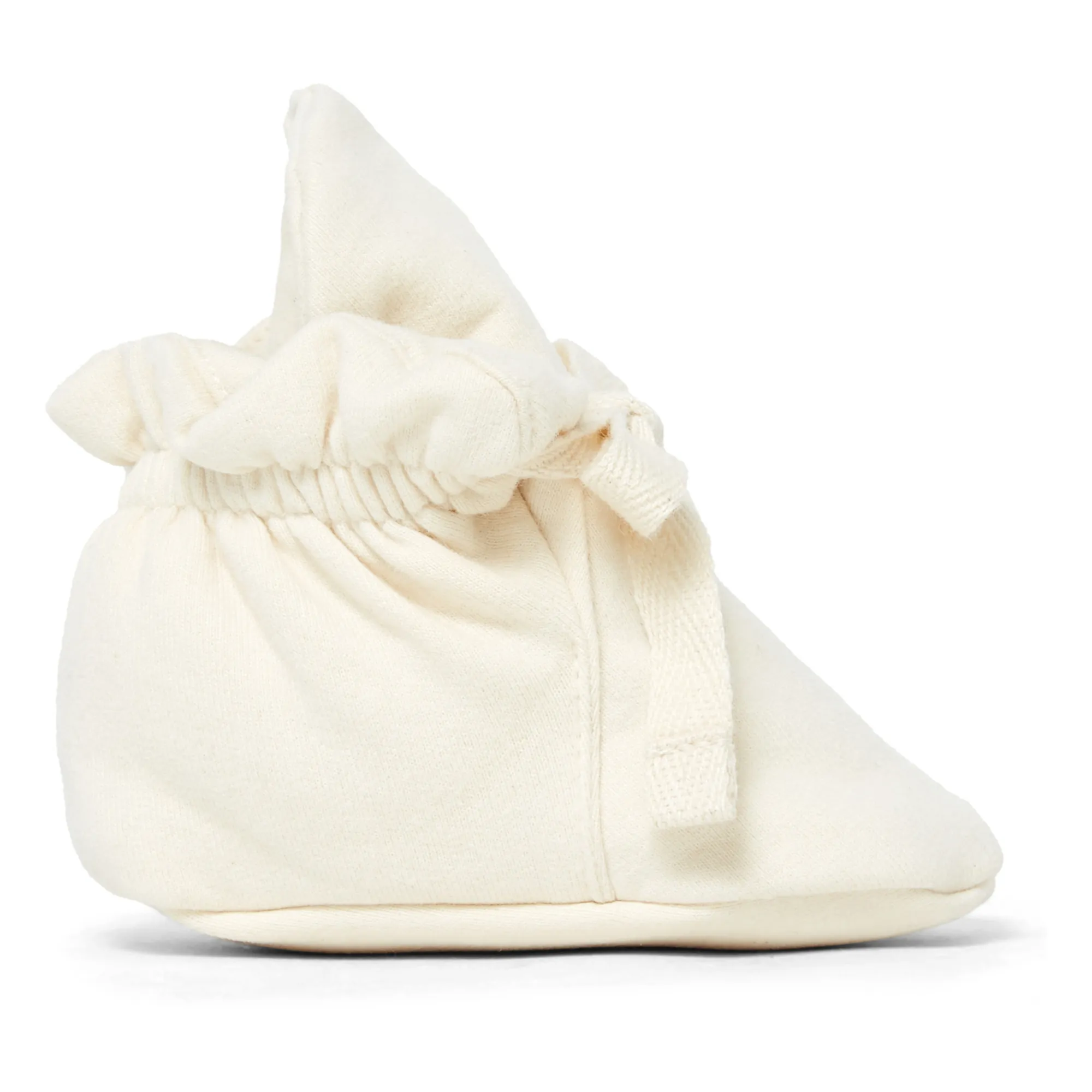 The Simple Folk Unisex Newborn Ecru Newborn Fleece Booties