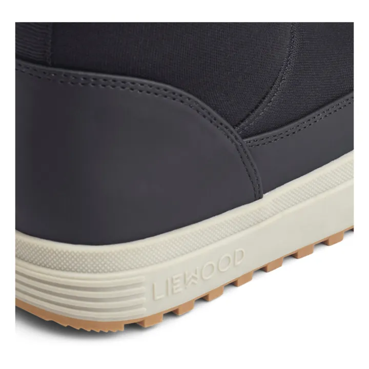 Matt Fur-Lined Boots | Black- Product image n°2