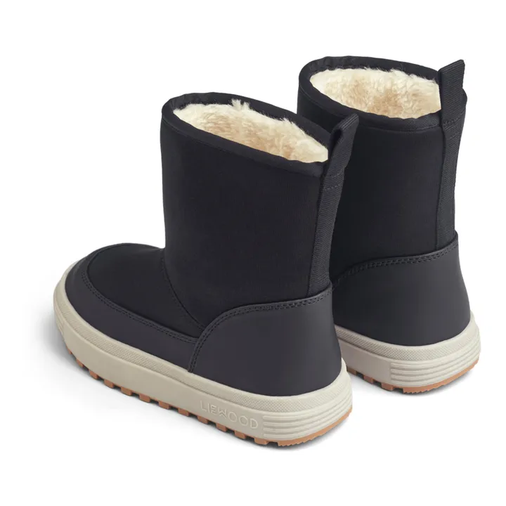 Matt Fur-Lined Boots | Black- Product image n°3