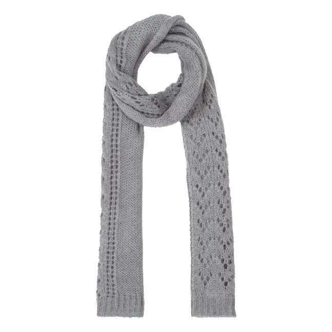 Giulia Kid Mohair and Wool Scarf - Women’s Collection  | Grey