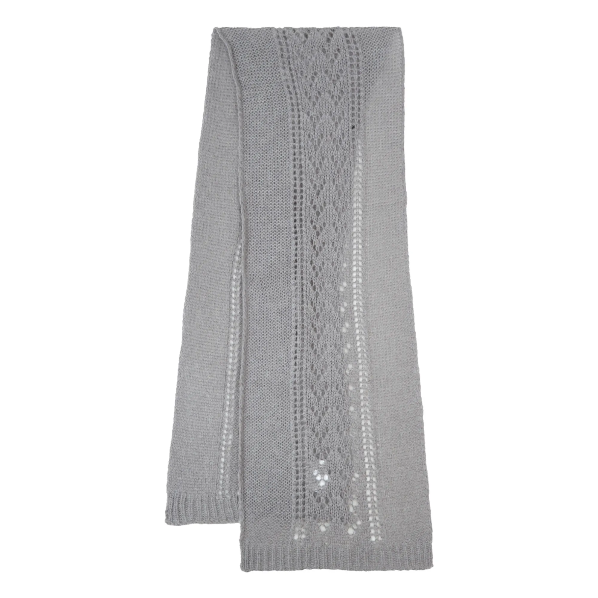 Louise Misha Girls Grey Giulia Kid Mohair And Wool Scarf - Women’s Collection