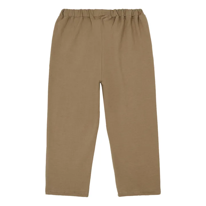 Cozy Organic Cotton Trousers | Taupe brown- Product image n°7