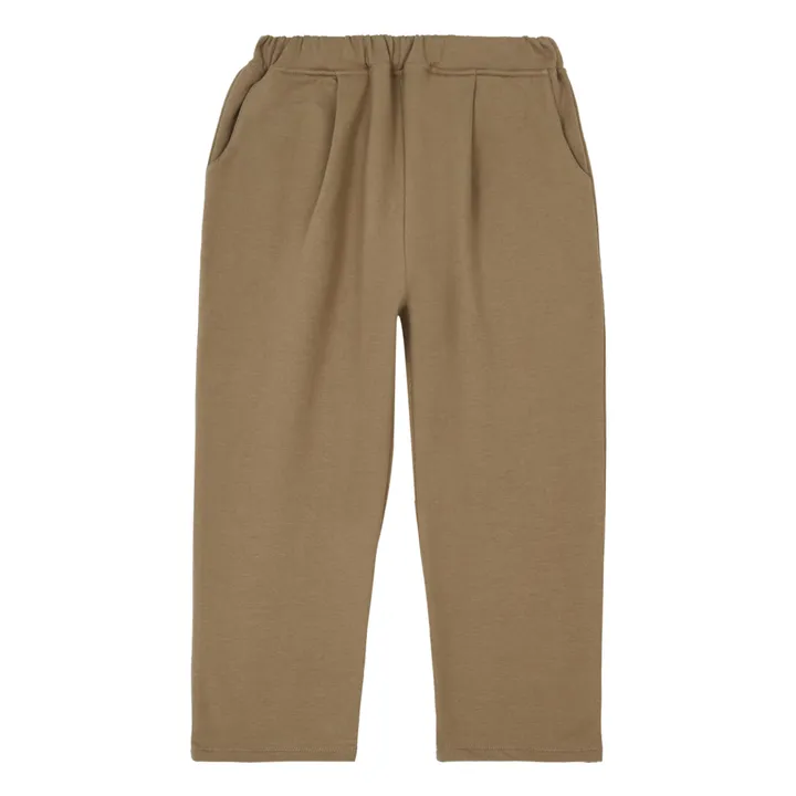 Cozy Organic Cotton Trousers | Taupe brown- Product image n°0