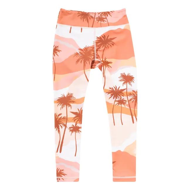 Palm Tree Leggings | Coral