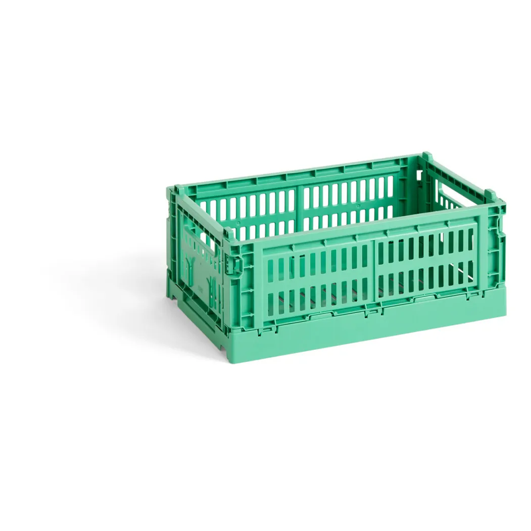 Hay Mint Green 100% Recycled Collapsible Crate