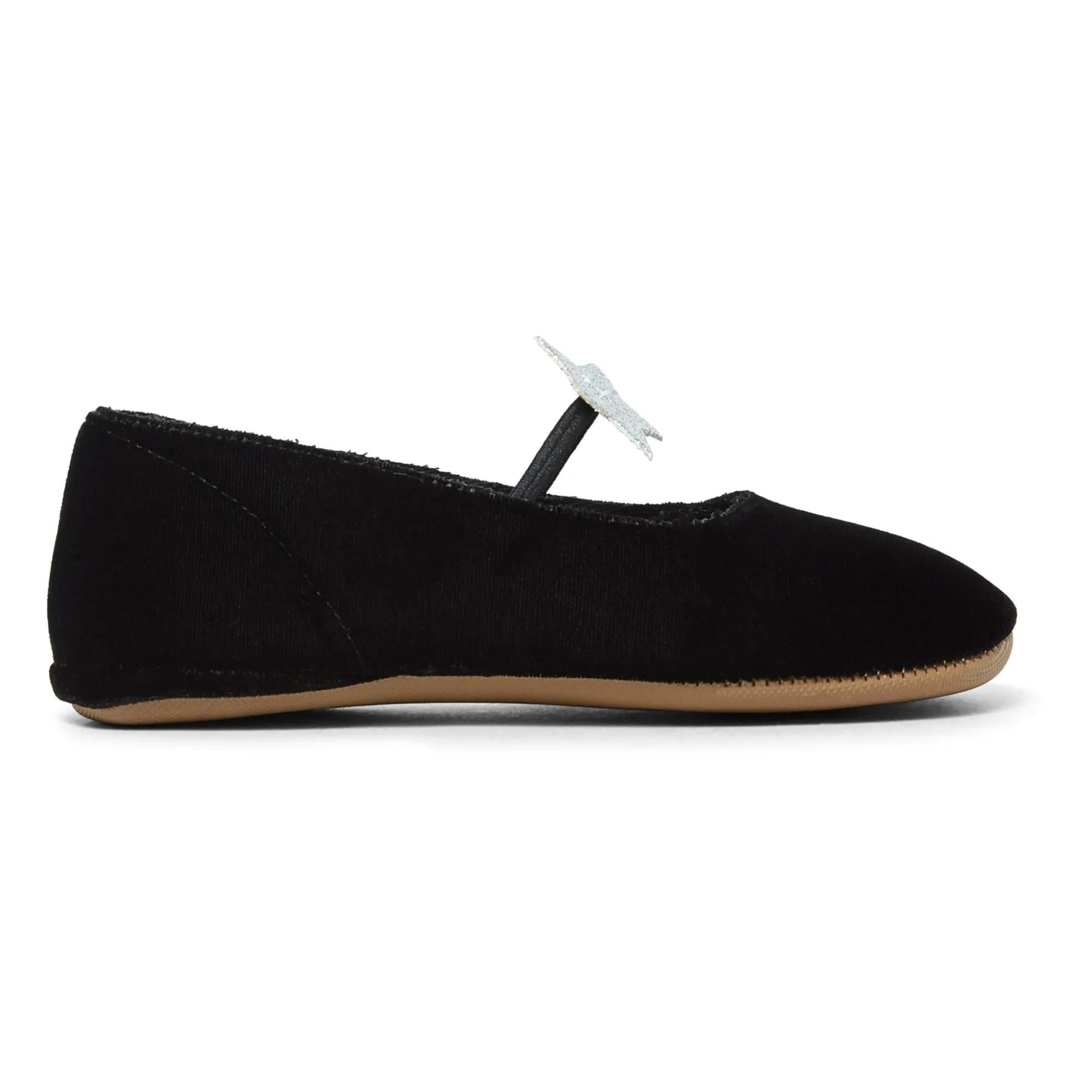 Pèpè Black Velour Star Booties