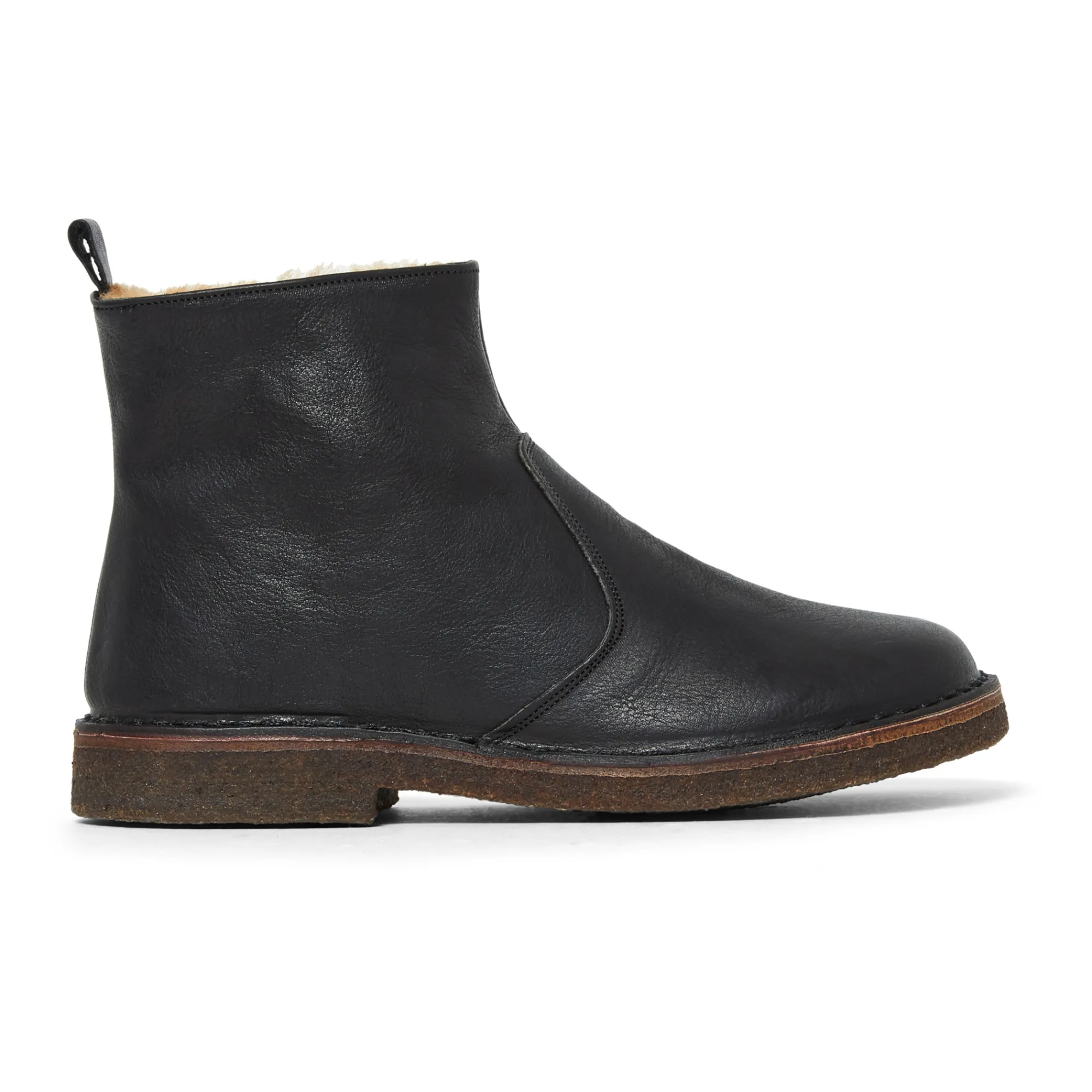 Pèpè Black Fur-Lined Boots