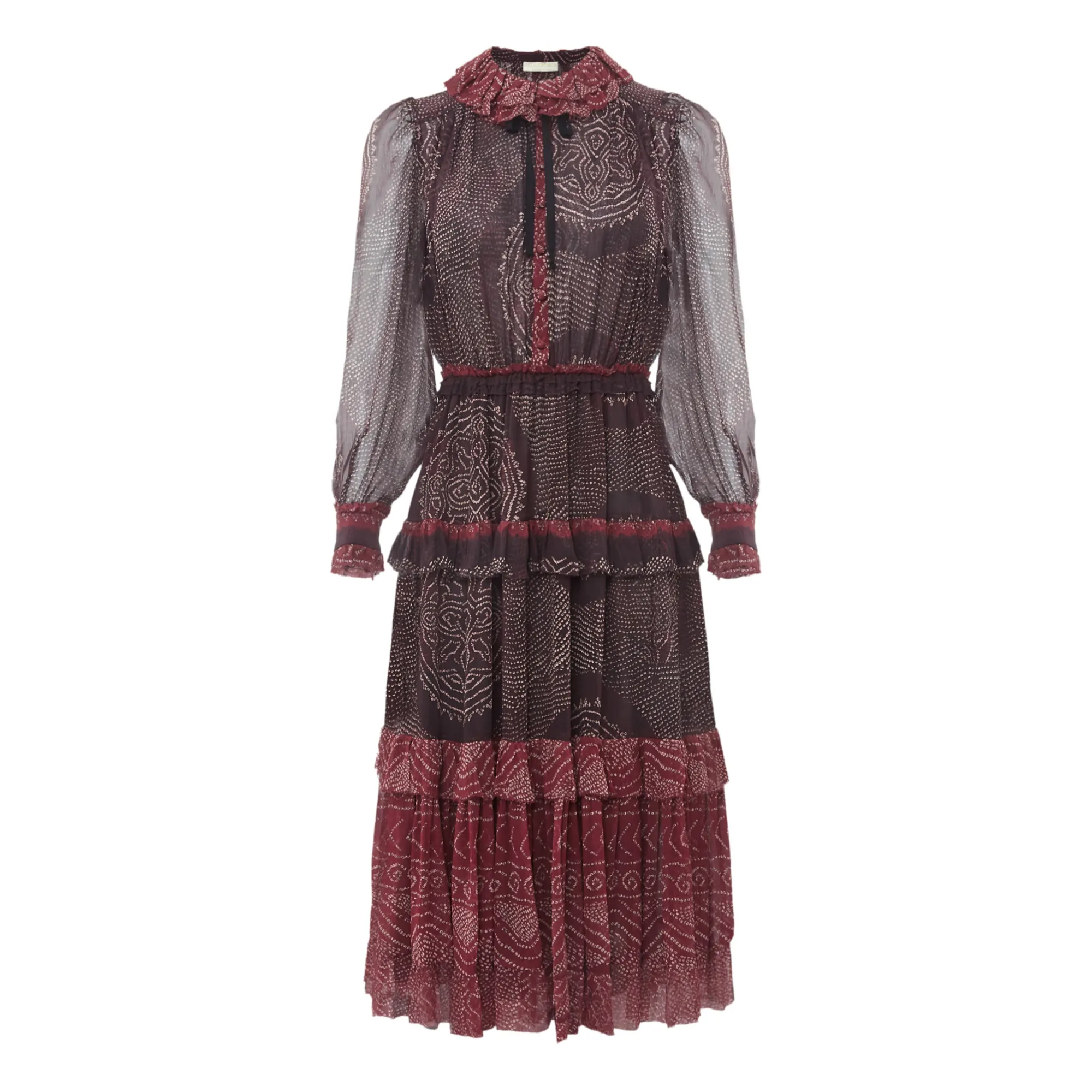 Ulla Johnson Burgundy Reina Dress