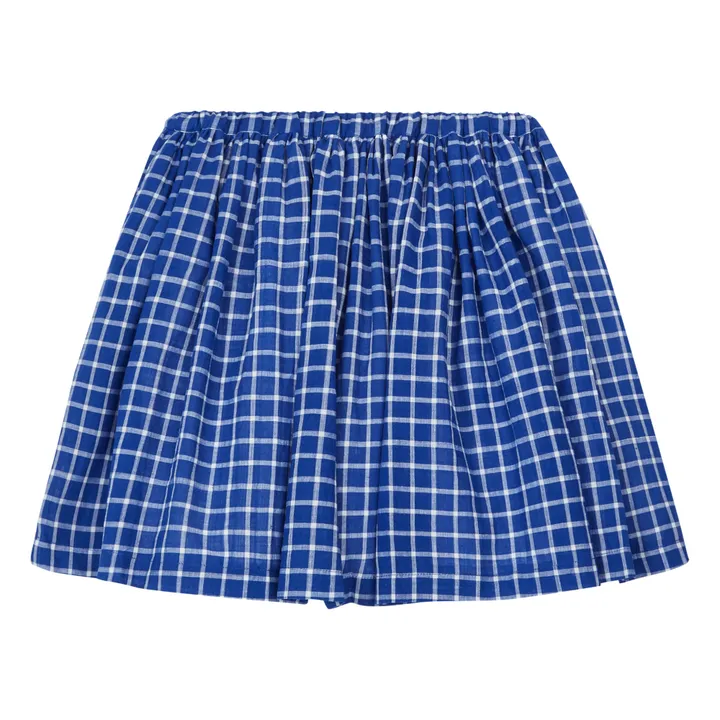 Checked Skirt | Blue- Product image n°0