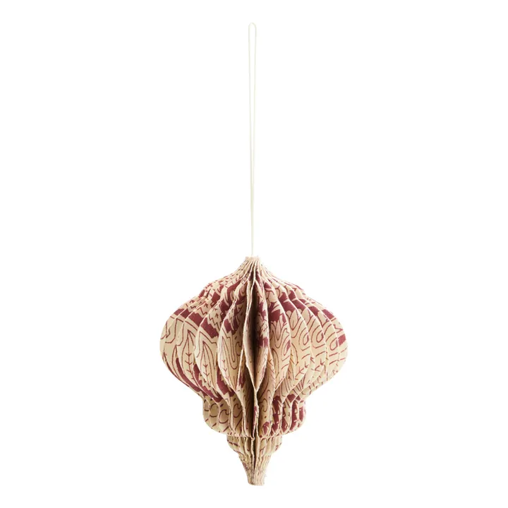 Bola de Navidad de papel reciclado | Beige- Imagen del producto n°0