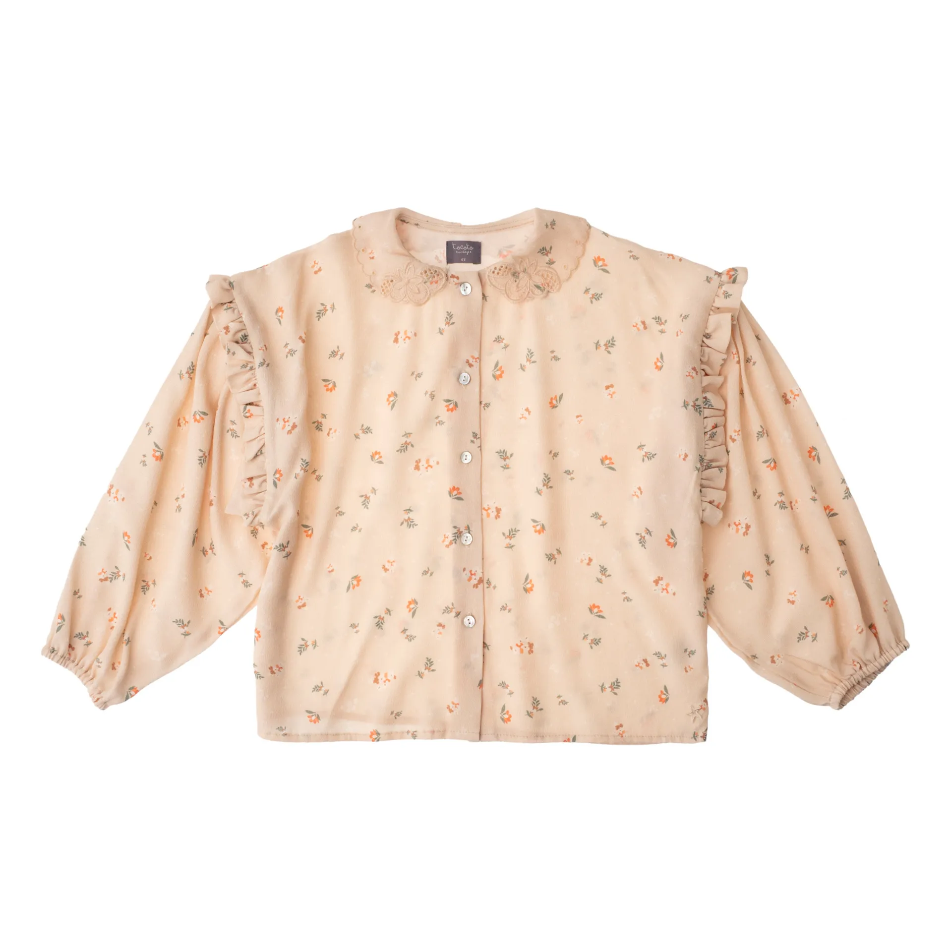 Tocoto Vintage Pink Flower Shirt