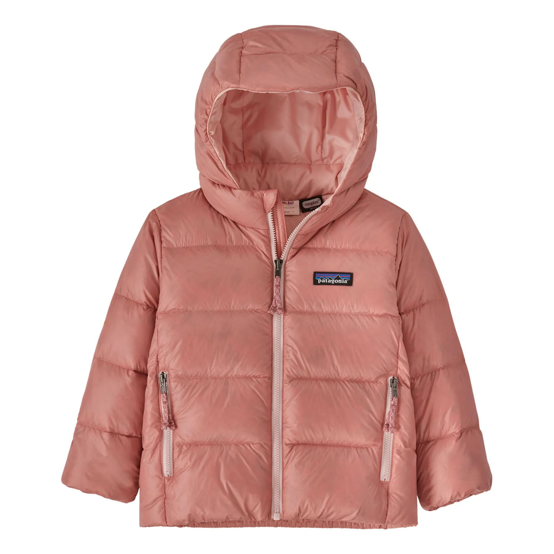 Patagonia Pink Recycled Down Sweater Hooded Puffer Jacket