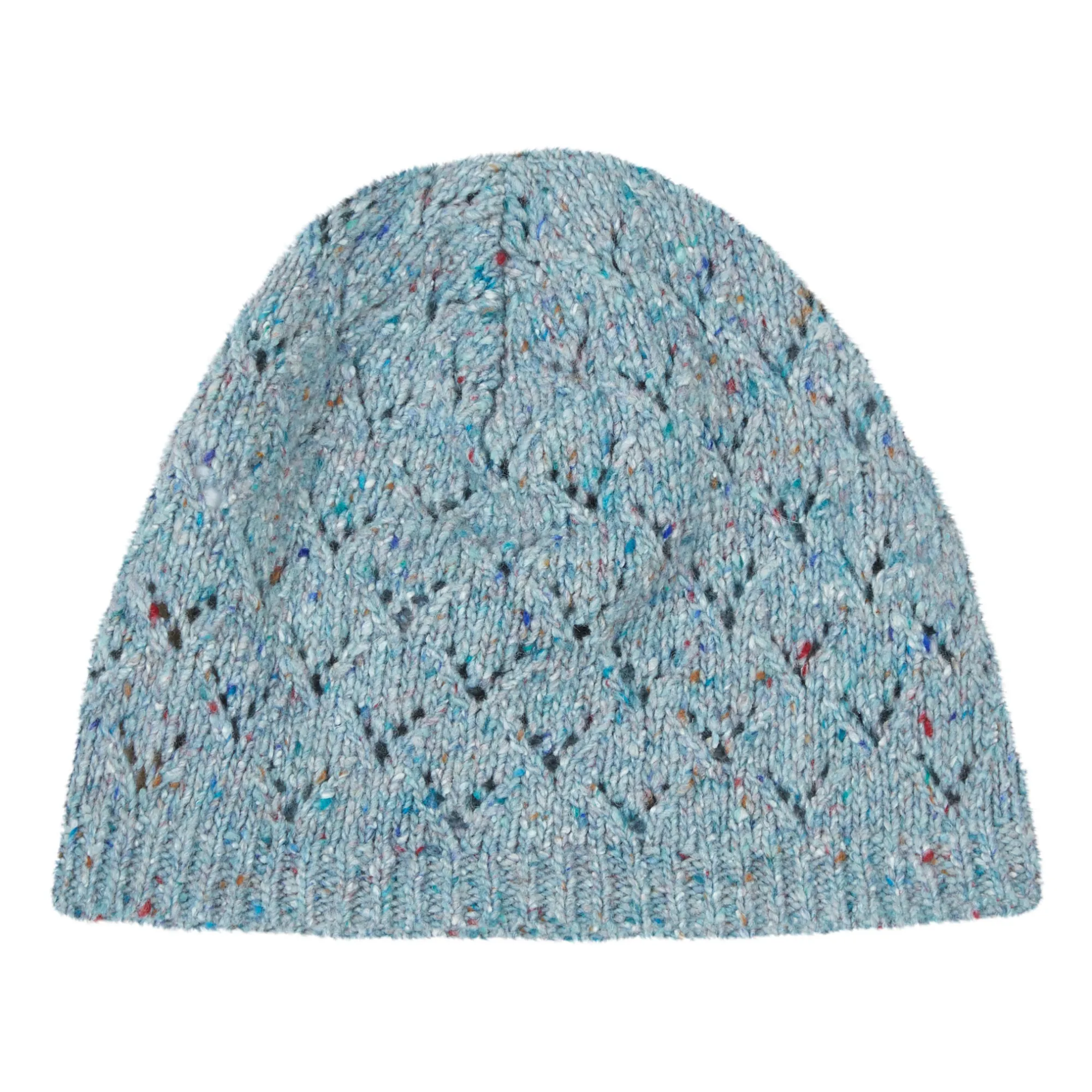 La Petite Collection Mottled Blue Losange Recycled Wool Beanie