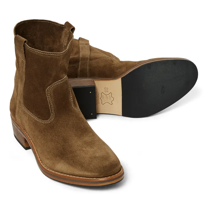 Tiers Gardian Suede Boots | Taupe brown- Product image n°4