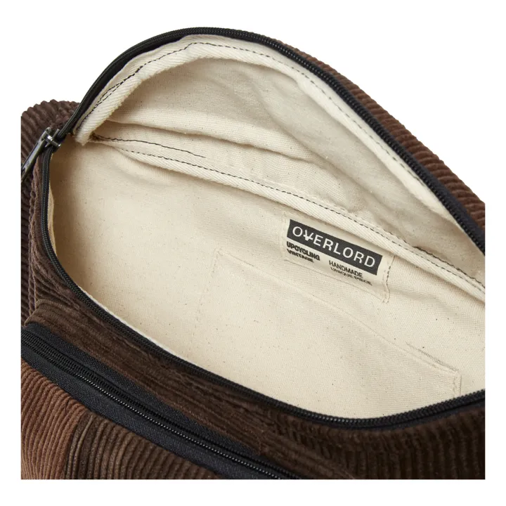 Corduroy Patchwork Belt Bag | Brown- Product image n°2
