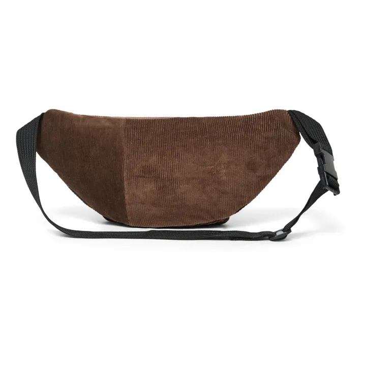 Corduroy Patchwork Belt Bag | Brown- Product image n°3