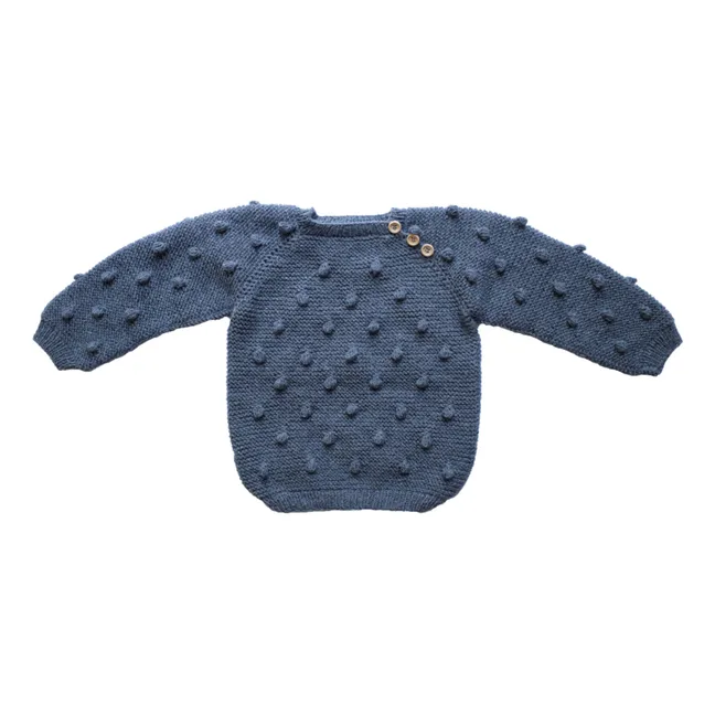 Suéter de palomitas hecho a mano | Gris Antracita