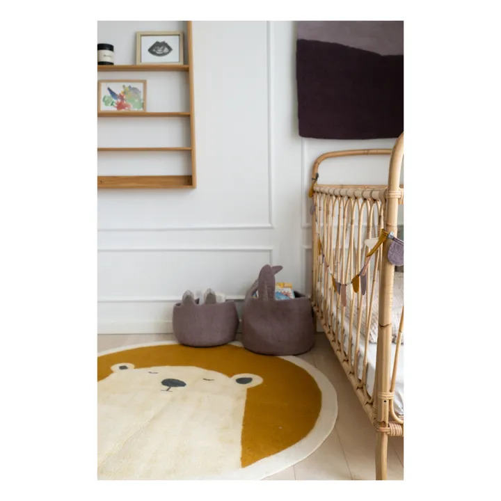 Pasu Grizzly Felt Rug | Gold- Product image n°1