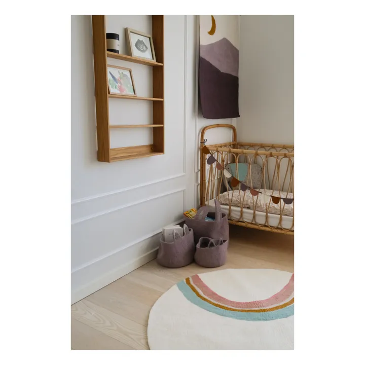 Pasu Fox Felt Basket | Mauve- Product image n°5
