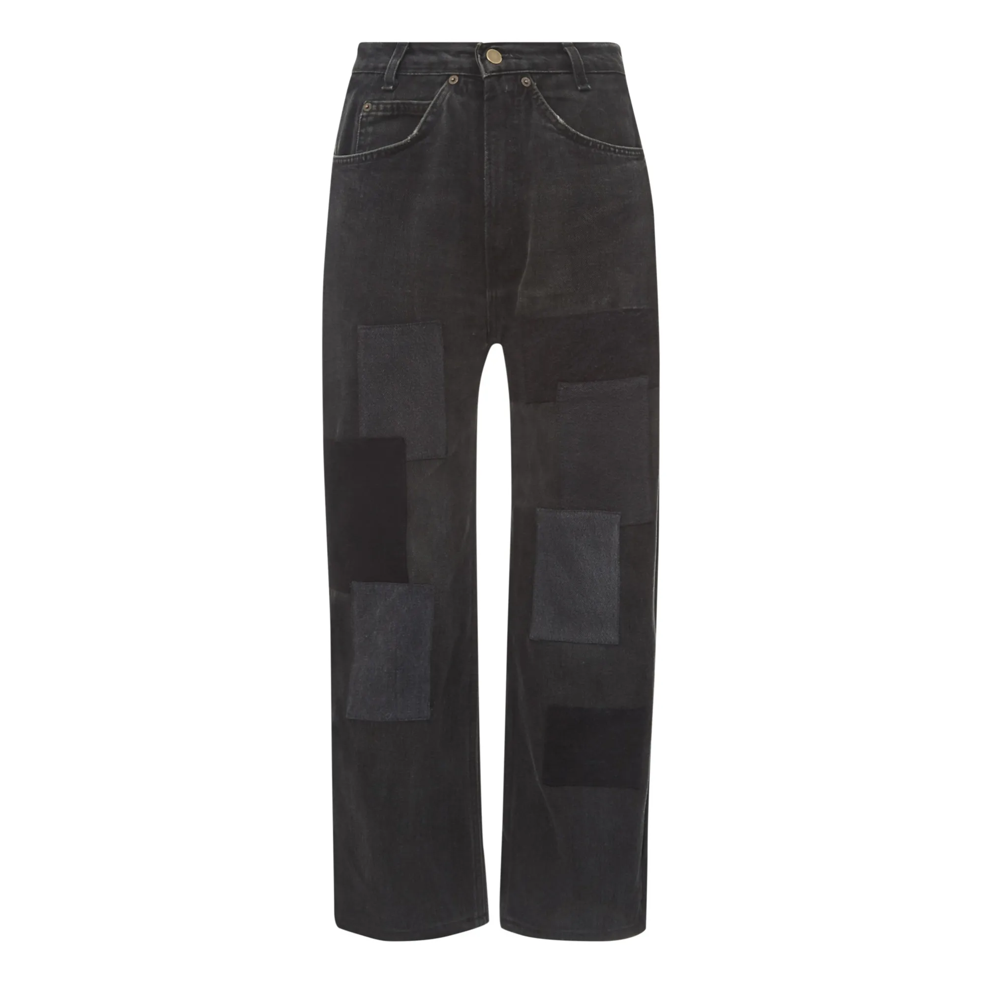 Overlord Black Baloon Patchwork Jeans