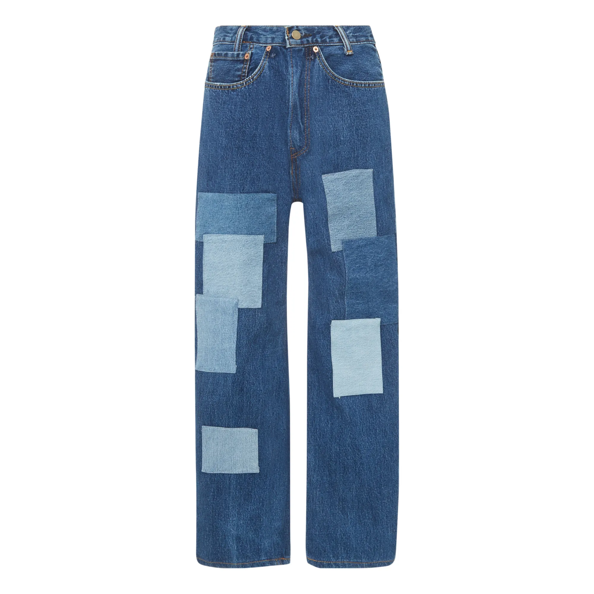 Overlord Blue Baloon Patchwork Jeans