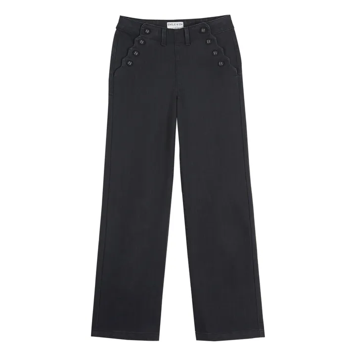 Organic Cotton Sailor Jeans - Women’s Collection - | Denim brut- Product image n°0