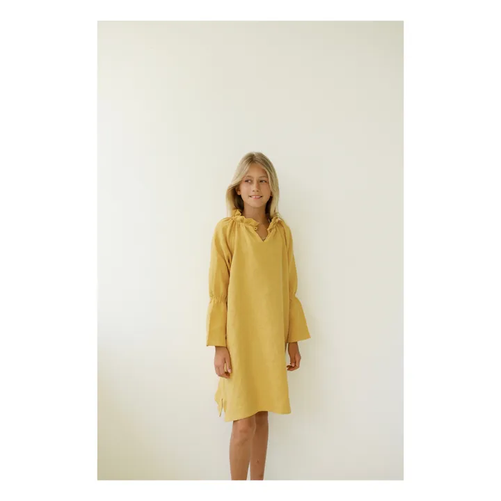 Yoli & Otis - Dalia Linen Dress - Ochre | Smallable